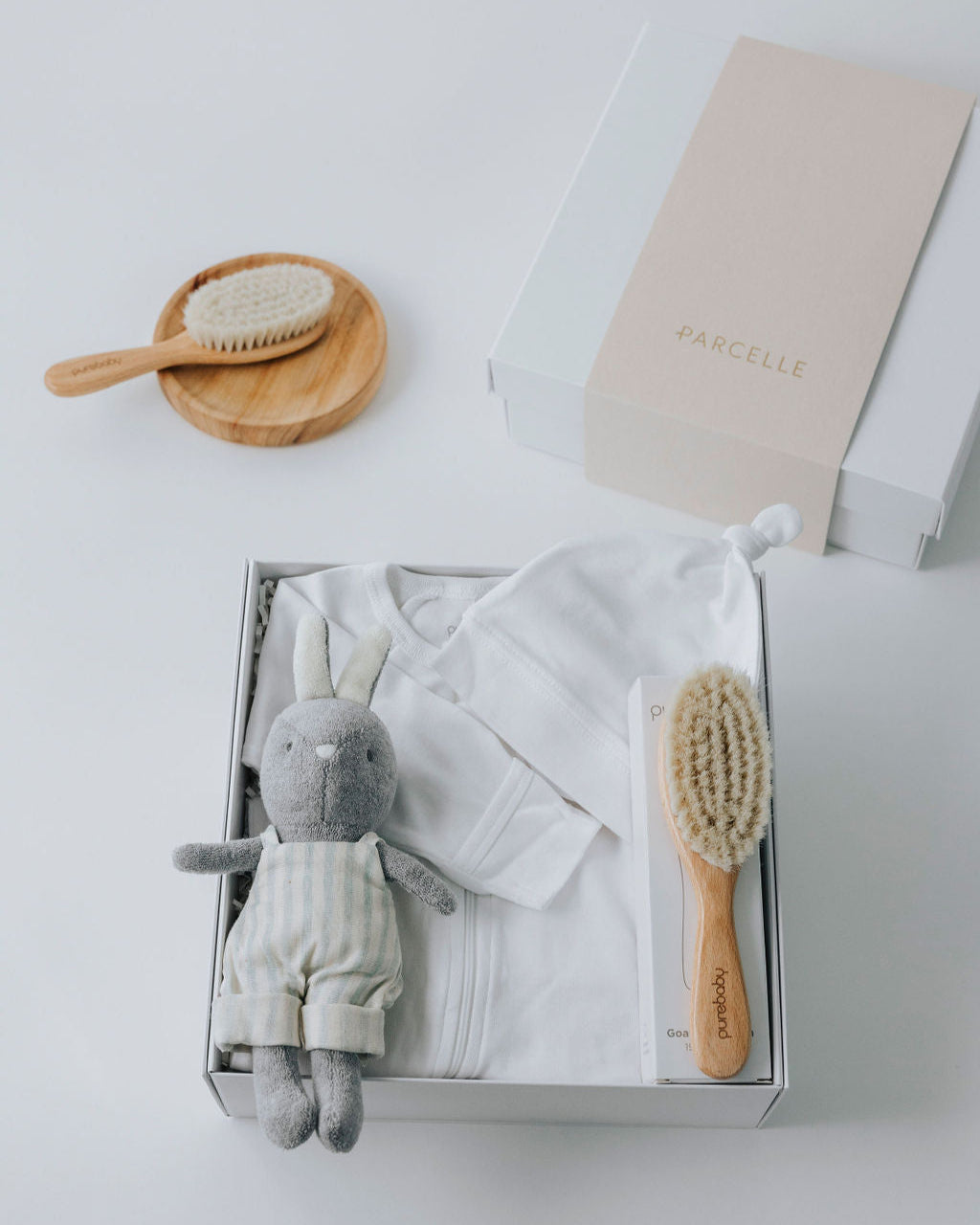 Baby Benny & Me – Baby Boy Gift Set by Parcelle – luxury hamper with signature presentation, gourmet inclusions — baby gifts, new mum hampers, Australia‑wide delivery