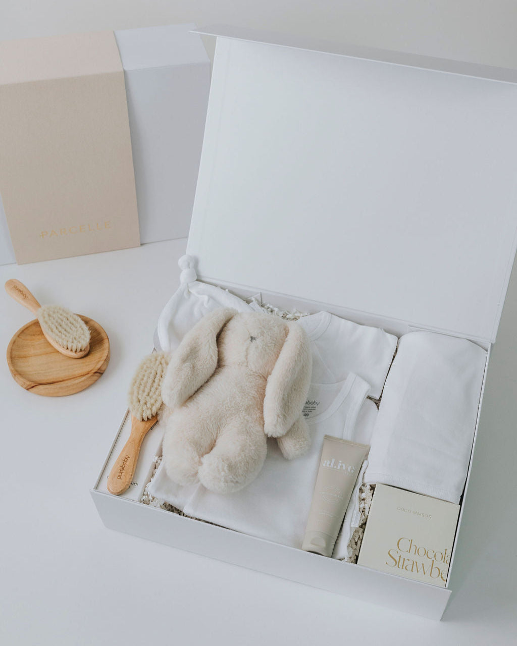 Luxury Newborn Bundle Hamper by Parcelle – luxury hamper with signature presentation, gourmet inclusions — Australia‑wide delivery