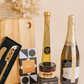 Parcelle ~ Chandon Celebration Market Tote Gift Includes Chandon NV Sparkling Brut, Ogilvie & Co Golden Truffle Oil, Optional Branded Wooden Board and Signature Parcelle Cheese Knife Set