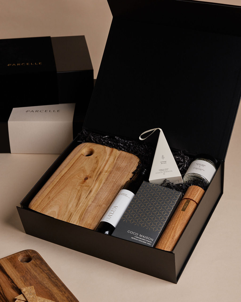 The Gourmet Delights by Parcelle – luxury hamper with artisan crackers, Egyptian dukkah, Australian olive oil — Australia‑wide delivery