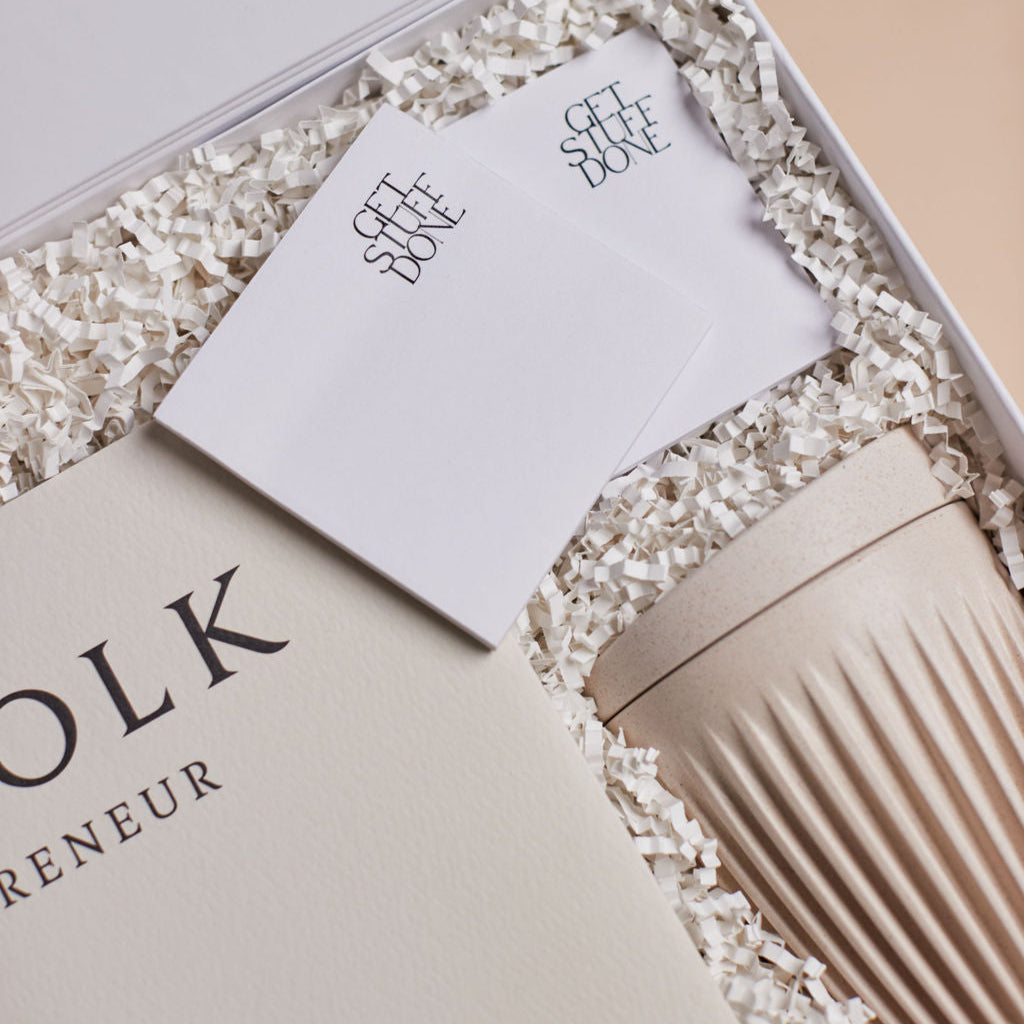 The Femme Entrepreneur Gift by Parcelle – luxury hamper with refined home & desk essentials — Australia‑wide delivery