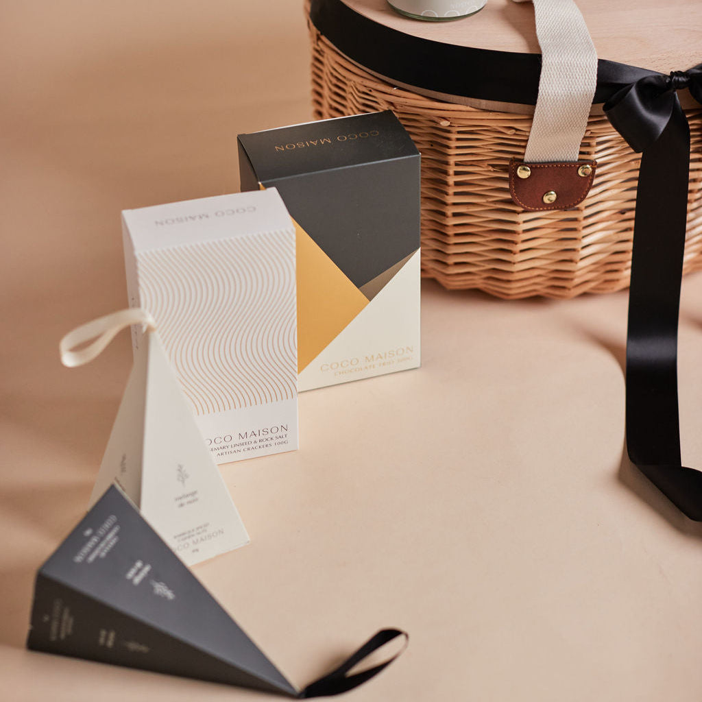 The Weekend Edition Picnic Hamper by Parcelle – luxury picnic basket with premium picnicware, gourmet treats — Australia‑wide delivery