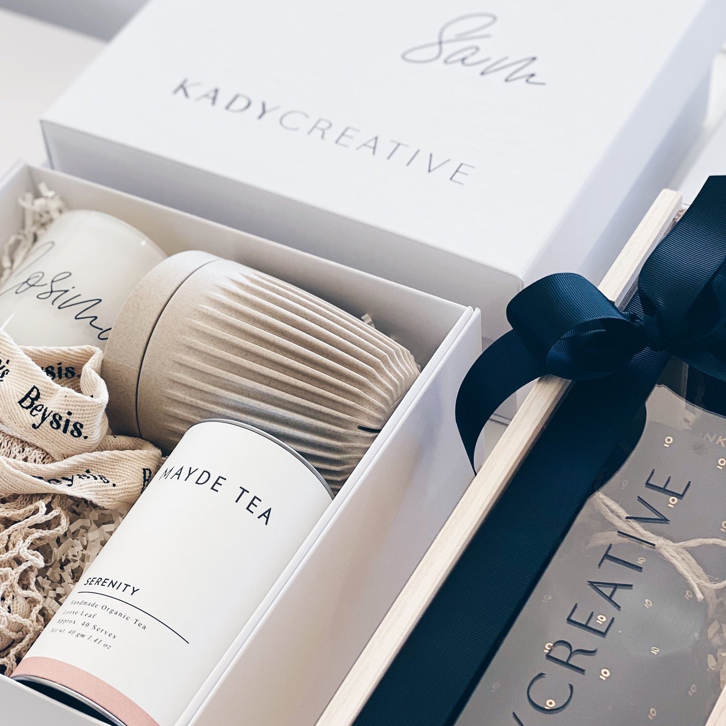 Luxury branded corporate gift packaging by Parcelle