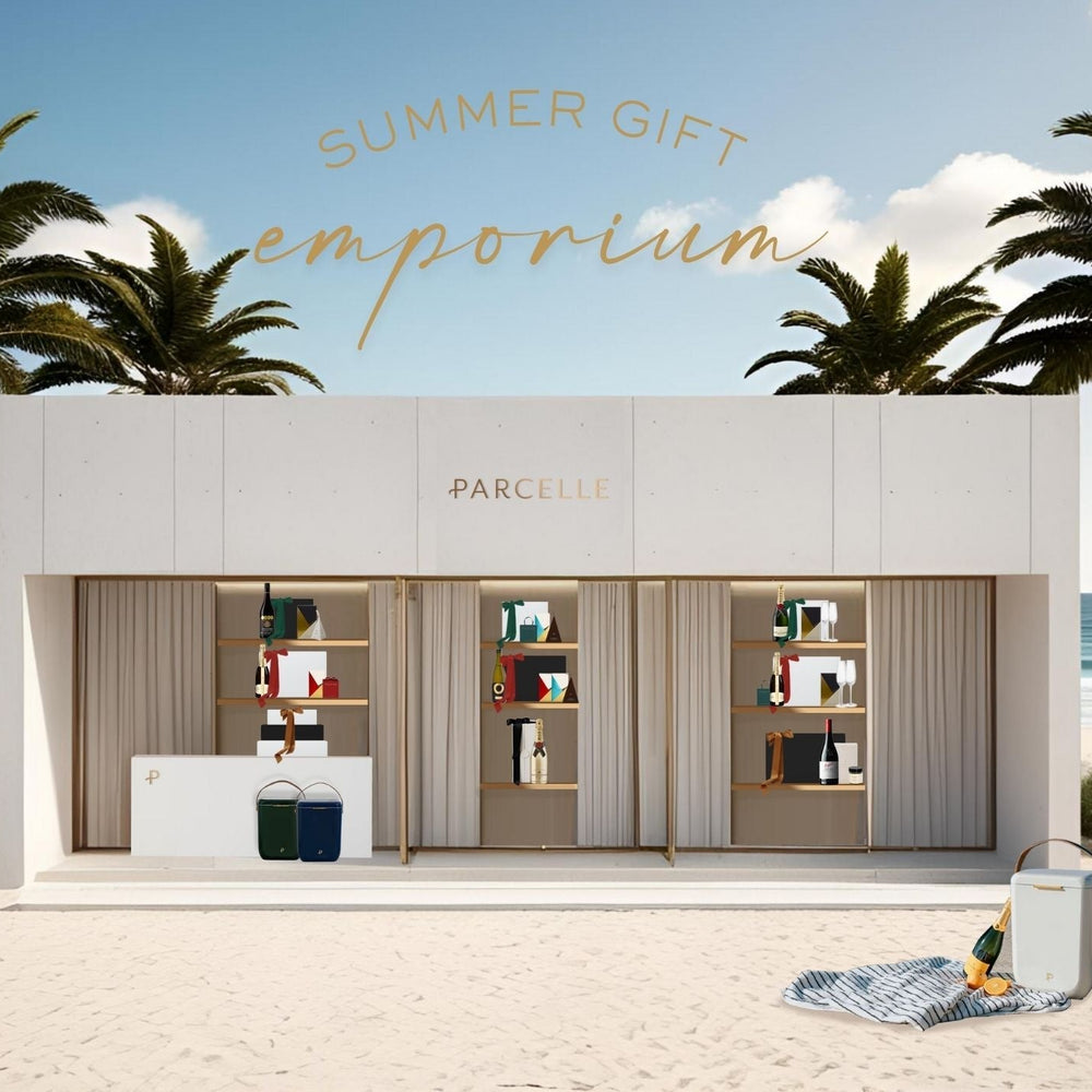 Parcelle | Luxury corporate Christmas hampers with branded sleeves and festive ribbon – Parcelle 2025 Collection