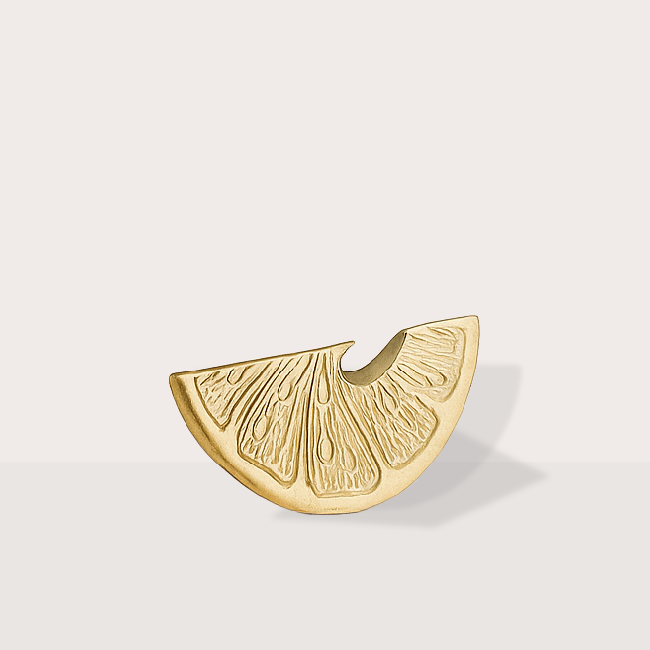 Citrus Squeeze Brass Bottle Opener | Luxury Bar Accessory | Parcelle