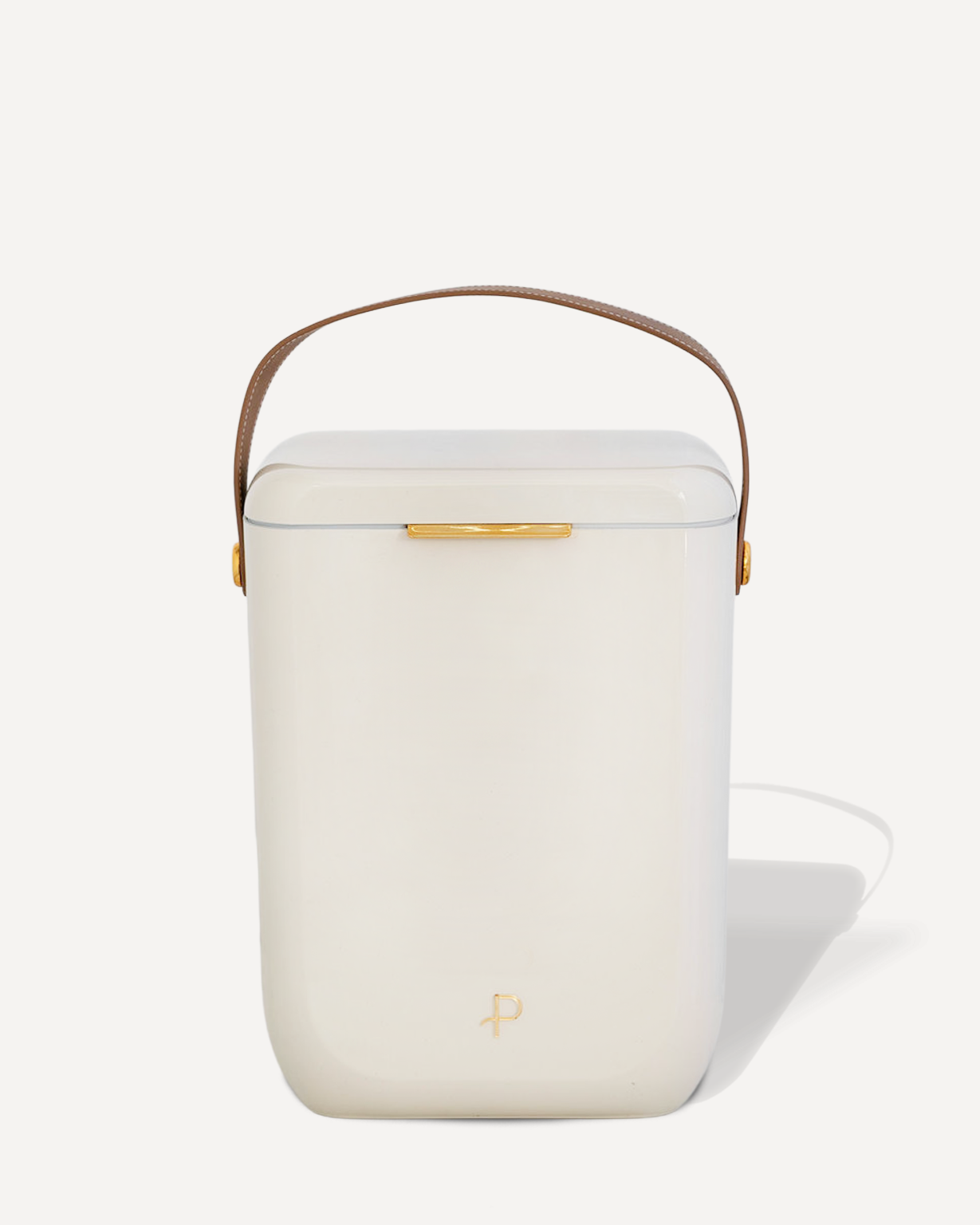 Parcelle | The Ivory Kewlr luxury cooler box with gold accents by Parcelle – premium insulated picnic and corporate gift hamper vessel