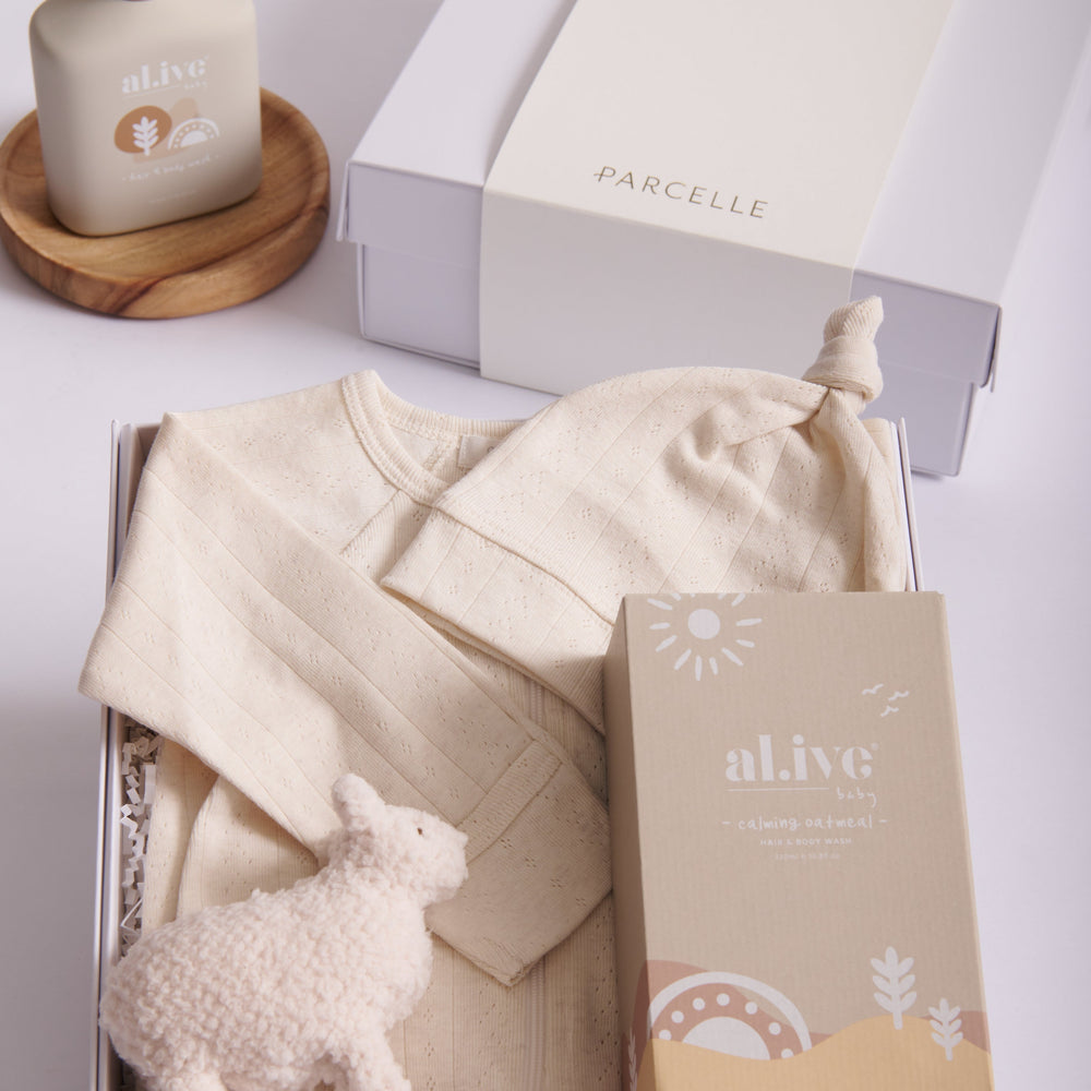 
                      
                        Parcelle - Mumma to be Newborn gift set - Luxury Baby Gifts Australia
                      
                    