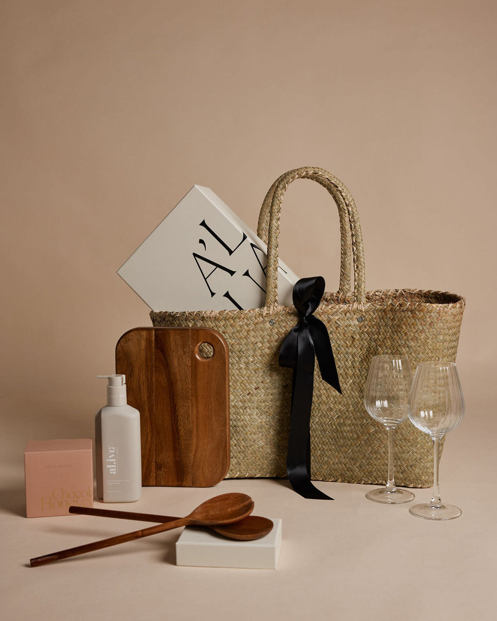 Tranquil Nest Market Tote by Parcelle – luxury gift tote with signature presentation, gourmet inclusions — Australia‑wide delivery