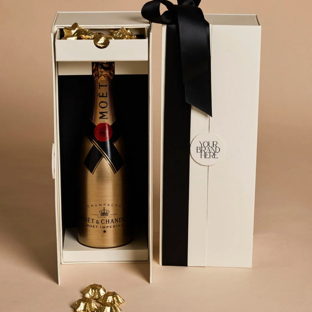 Parcelle | Parcelle The Gold Standard Cellar Gift hamper with champagne, gourmet treats, and luxury presentation box — premium corporate gift Sydney