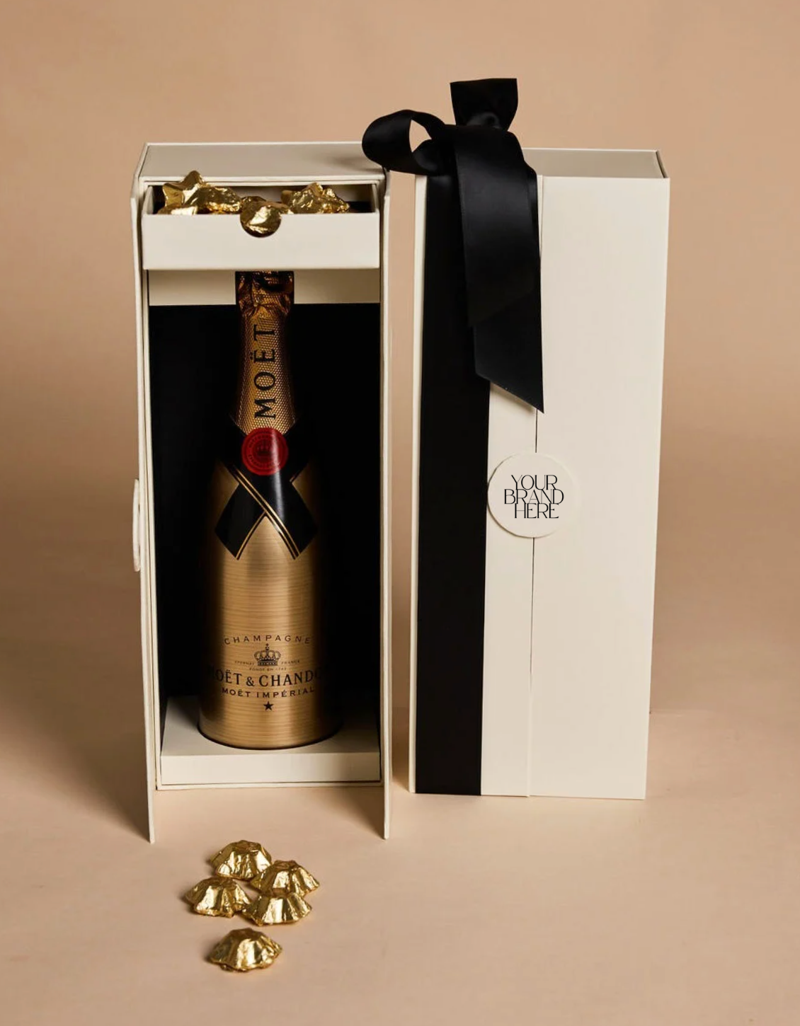Parcelle | Parcelle The Gold Standard Cellar Gift hamper with champagne, gourmet treats, and luxury presentation box — premium corporate gift Sydney