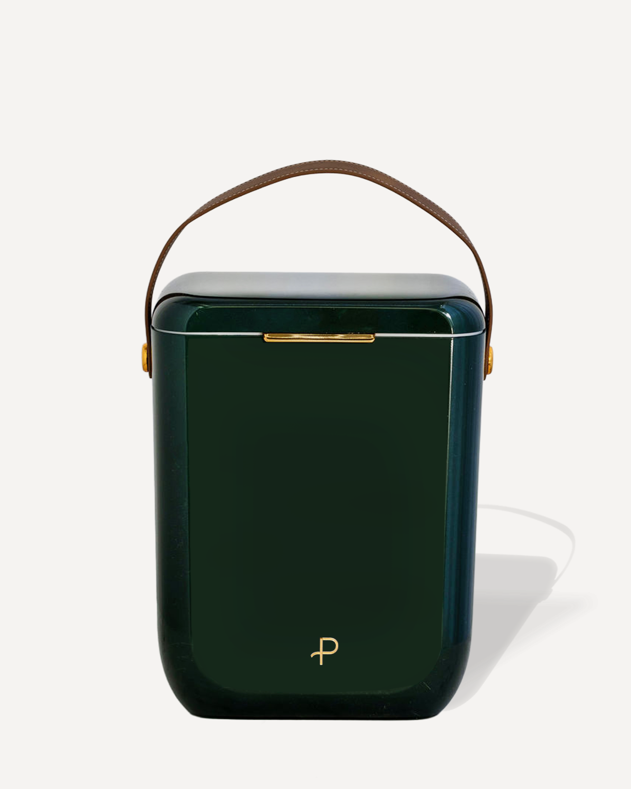Parcelle | Racing Green Kewlr luxury cooler with gold accents by Parcelle – premium insulated cooler for corporate gifts and hampers